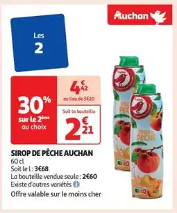 Auchan Sirop De Pêche Auchan offre
