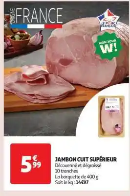 Auchan Jambon Cuit Supérieur offre