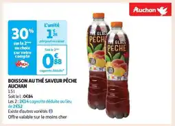 Auchan Boisson Au Thé Saveur Pêche Auchan offre