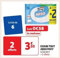 Auchan ESSUIE TOUT ABSO FOXY offre