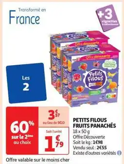 Auchan Petits Filous Fruits Panachés offre