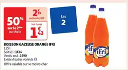 Auchan BOISSON GAZEUSE ORANGE IFRI offre