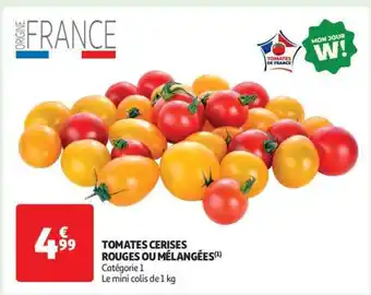 Auchan Tomates Cerises Rouges Ou Mélangées offre
