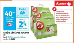 Auchan LITIÈRE VÉGÉTALE AUCHAN offre