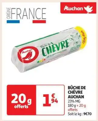 Auchan Bûche De Chèvre Auchan offre