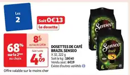 Auchan Dosettes de café Brazil 'Senseo' offre