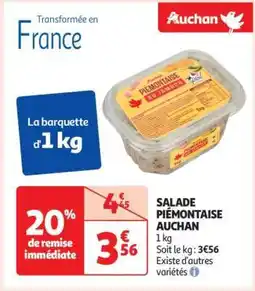Auchan SALADE PIÉMONTAISE AUCHAN offre