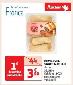 Auchan Nems Avec Sauce Auchan offre