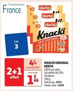 Auchan Knacki Original Herta offre