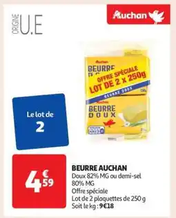 Auchan Beurre Auchan offre