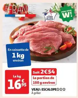 Auchan Veau : Escalope offre