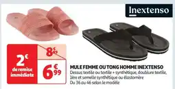 MULE FEMME OU TONG HOMME INEXTENSO