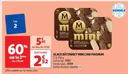 Auchan GLACE BÂTONNET MINI CAW MAGNUM offre