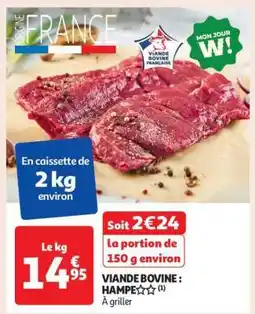 Auchan Viande Bovine : Hampe offre