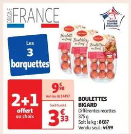 Auchan Boulettes Bigard offre