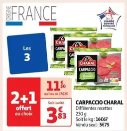 Auchan Carpaccio CHARAL offre