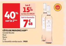 Auchan Côtes De Provence Aop offre