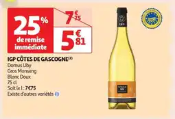 Auchan IGP CÔTES DE GASCOGNE offre