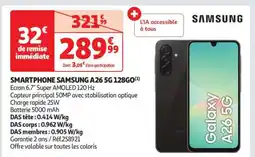 Auchan SMARTPHONE SAMSUNG A26 5G 128GO offre