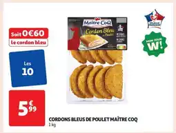 Auchan Cordons Bleus De Poulet Maître Coq offre