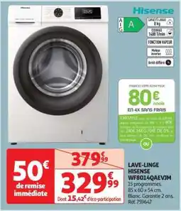 Auchan LAVE-LINGE HISENSE WF8014Q4AEVJM offre