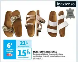 Auchan Mule Femme Inextenso offre