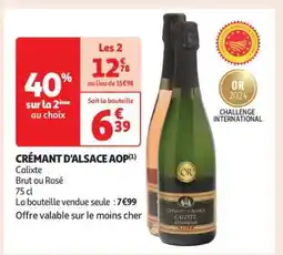 Auchan Crémant D'alsace Aop offre