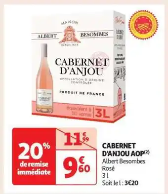 Auchan Cabernet D'anjou Aop offre