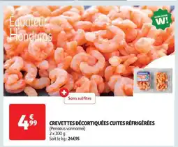 Auchan Crevettes Décortiquées Cuites Réfrigérées offre