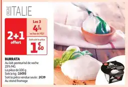 Auchan Burrata offre