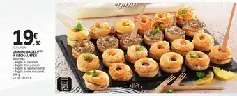 E.Leclerc 24 mini bagels à réchauffer offre