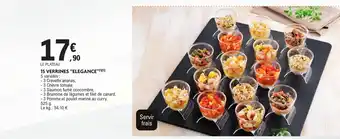 E.Leclerc 15 verrines "elegance” offre