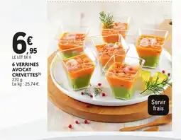 E.Leclerc 6 verrines avocat crevettes offre