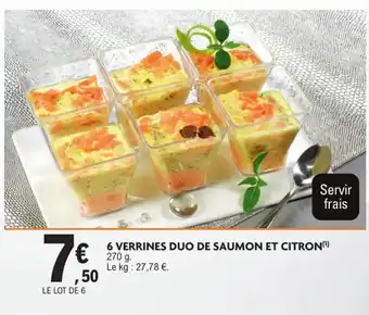 E.Leclerc Verrines duo de saumon et citron offre