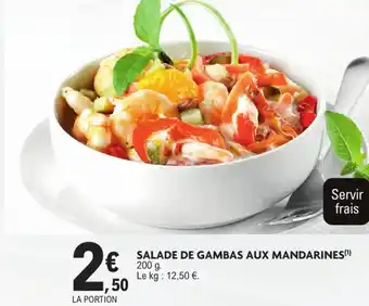 E.Leclerc Salade de gambas aux mandarines offre