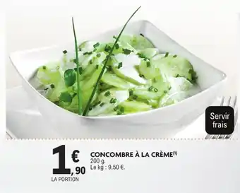 E.Leclerc Concombre à la crème offre