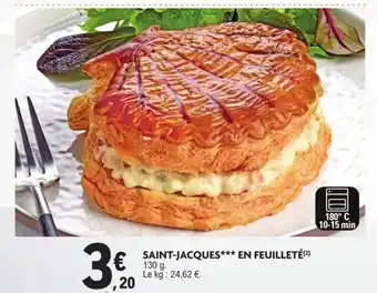 E.Leclerc Saint-jacques en feuilleté offre