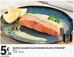 E.Leclerc Pavé de saumon sauce beurre blanc citronné offre