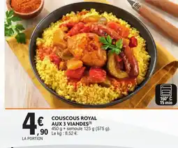 E.Leclerc Couscous royal aux 3 viandes offre
