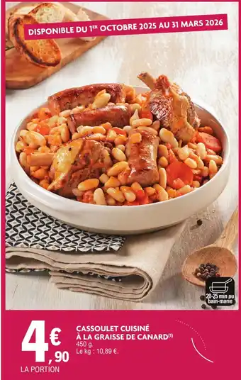 E.Leclerc Cassoulet cuisiné à la graisse de canard offre