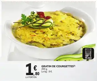 E.Leclerc Gratin de courgettes offre
