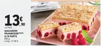 E.Leclerc Macaron framboise 6/8 parts offre