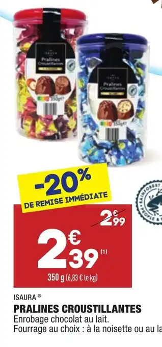 ALDI Pralines croustillantes offre