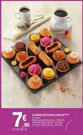 E.Leclerc 16 mini gâteaux lunch offre