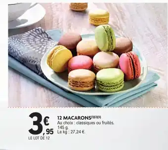 E.Leclerc 12 macarons offre