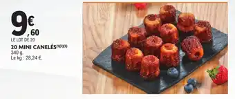 E.Leclerc 20 mini canelés offre
