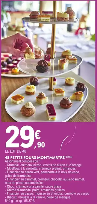 E.Leclerc 48 petits fours montmartre offre
