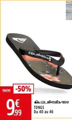 Intersport Tongs du 40 au 46 offre