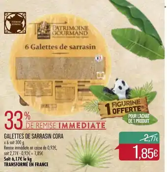 Match Galettes de sarrasin cora offre