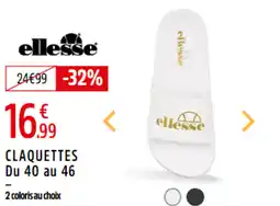 Intersport ELLESSE Claquettes du 40 au 46 offre